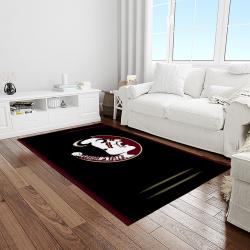 NCAA Florida State Seminoles Sport Basketball And Foolball Team Logo Rectangle Area Rug FSS47