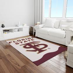 NCAA Florida State Seminoles Sport Basketball And Foolball Team Logo Rectangle Area Rug FSS51