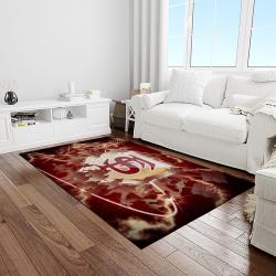 NCAA Florida State Seminoles Sport Basketball And Foolball Team Logo Rectangle Area Rug FSS54