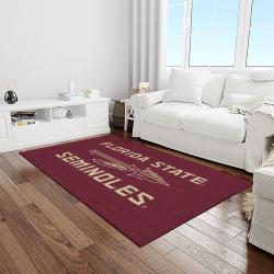 NCAA Florida State Seminoles Sport Basketball And Foolball Team Logo Rectangle Area Rug FSS70