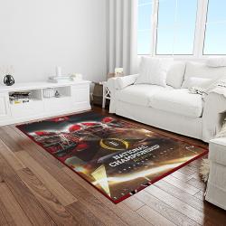 NCAA Georgia Bulldogs College Sport Basketball And Foolball Team Logo Rectangle Area Rug GBS06