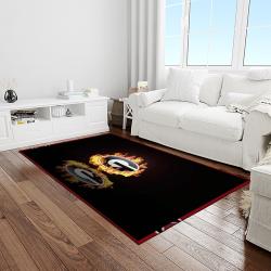 NCAA Georgia Bulldogs College Sport Basketball And Foolball Team Logo Rectangle Area Rug GBS07