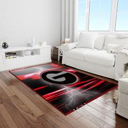 NCAA Georgia Bulldogs College Sport Basketball And Foolball Team Logo Rectangle Area Rug GBS36