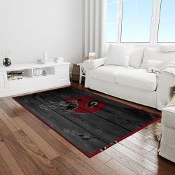 NCAA Georgia Bulldogs College Sport Basketball And Foolball Team Logo Rectangle Area Rug GBS40