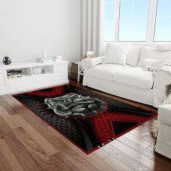 NCAA Georgia Bulldogs College Sport Basketball And Foolball Team Logo Rectangle Area Rug GBS44