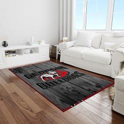 NCAA Georgia Bulldogs College Sport Basketball And Foolball Team Logo Rectangle Area Rug GBS47
