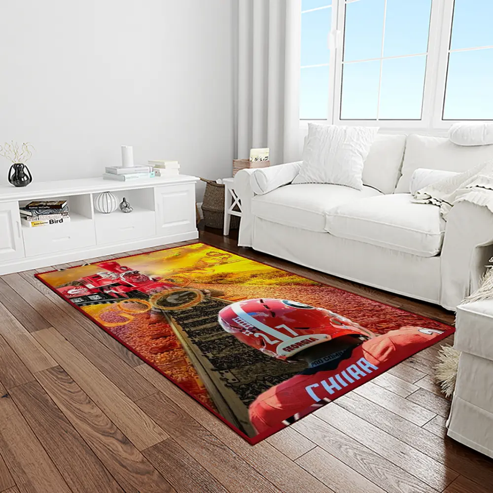 NCAA Georgia Bulldogs College Sport Basketball And Foolball Team Logo Rectangle Area Rug GBS60
