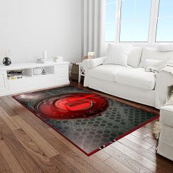 NCAA Georgia Bulldogs College Sport Basketball And Foolball Team Logo Rectangle Area Rug GBS61