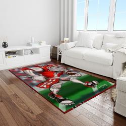 NCAA Georgia Bulldogs College Sport Basketball And Foolball Team Logo Rectangle Area Rug GBS72