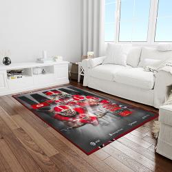 NCAA Georgia Bulldogs College Sport Basketball And Foolball Team Logo Rectangle Area Rug GBS76
