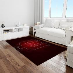 NCAA Indiana Hoosiers College Sport Basketball And Foolball Team Logo Rectangle Area Rug IHS32