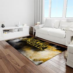 NCAA Iowa Hawkeyes College Sport Basketball And Foolball Team Logo Rectangle Area Rug IWH16
