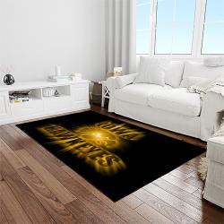 NCAA Iowa Hawkeyes College Sport Basketball And Foolball Team Logo Rectangle Area Rug IWH46