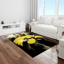 NCAA Iowa Hawkeyes College Sport Basketball And Foolball Team Logo Rectangle Area Rug IWH49