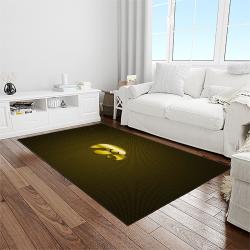 NCAA Iowa Hawkeyes College Sport Basketball And Foolball Team Logo Rectangle Area Rug IWH59