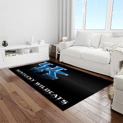 NCAA Kentucky Wildcats College Sport Basketball And Foolball Team Logo Rectangle Area Rug KTW12