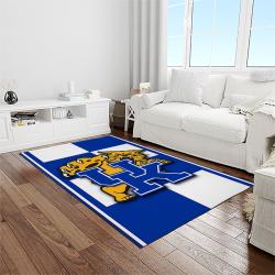NCAA Kentucky Wildcats College Sport Basketball And Foolball Team Logo Rectangle Area Rug KTW15