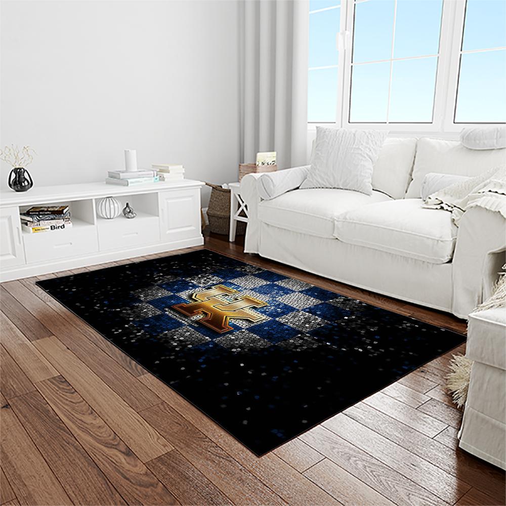 NCAA Kentucky Wildcats College Sport Basketball And Foolball Team Logo Rectangle Area Rug KTW18