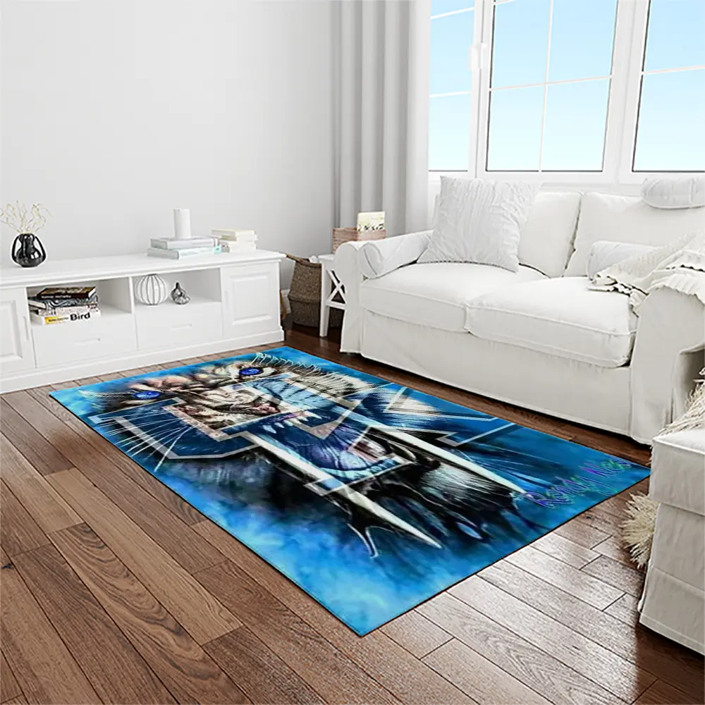 NCAA Kentucky Wildcats College Sport Basketball And Foolball Team Logo Rectangle Area Rug KTW33