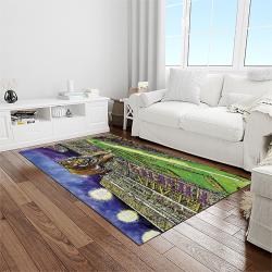 NCAA Louisiana State University College Sport Basketball And Foolball Team Logo Rectangle Area Rug LSU35