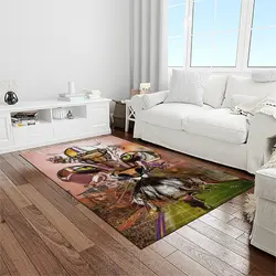 NCAA Louisiana State University College Sport Basketball And Foolball Team Logo Rectangle Area Rug LSU68