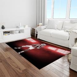 NCAA Louisville Cardinals College Sport Basketball And Foolball Team Logo Rectangle Area Rug LICS33