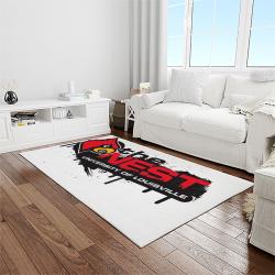 NCAA Louisville Cardinals College Sport Basketball And Foolball Team Logo Rectangle Area Rug LICS37