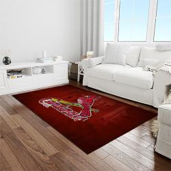 NCAA Louisville Cardinals College Sport Basketball And Foolball Team Logo Rectangle Area Rug LICS43