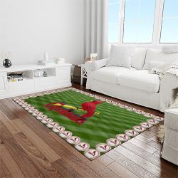 NCAA Louisville Cardinals College Sport Basketball And Foolball Team Logo Rectangle Area Rug LICS44