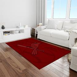 NCAA Louisville Cardinals College Sport Basketball And Foolball Team Logo Rectangle Area Rug LICS46