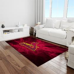 NCAA Louisville Cardinals College Sport Basketball And Foolball Team Logo Rectangle Area Rug LICS48