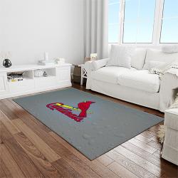 NCAA Louisville Cardinals College Sport Basketball And Foolball Team Logo Rectangle Area Rug LICS52