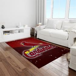 NCAA Louisville Cardinals College Sport Basketball And Foolball Team Logo Rectangle Area Rug LICS53
