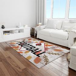 NCAA Louisville Cardinals College Sport Basketball And Foolball Team Logo Rectangle Area Rug LICS64