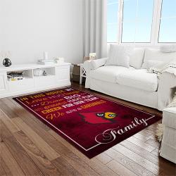 NCAA Louisville Cardinals College Sport Basketball And Foolball Team Logo Rectangle Area Rug LICS68