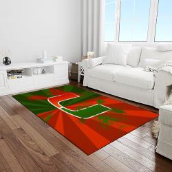 NCAA Miami Hurricanes Sport Basketball And Foolball Team Logo Rectangle Area Rug MH15