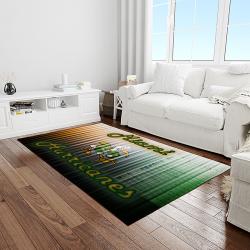NCAA Miami Hurricanes Sport Basketball And Foolball Team Logo Rectangle Area Rug MH35