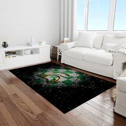 NCAA Michigan State Spartans College Sport Basketball And Foolball Team Logo Rectangle Area Rug MSS05