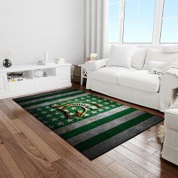 NCAA Michigan State Spartans College Sport Basketball And Foolball Team Logo Rectangle Area Rug MSS22
