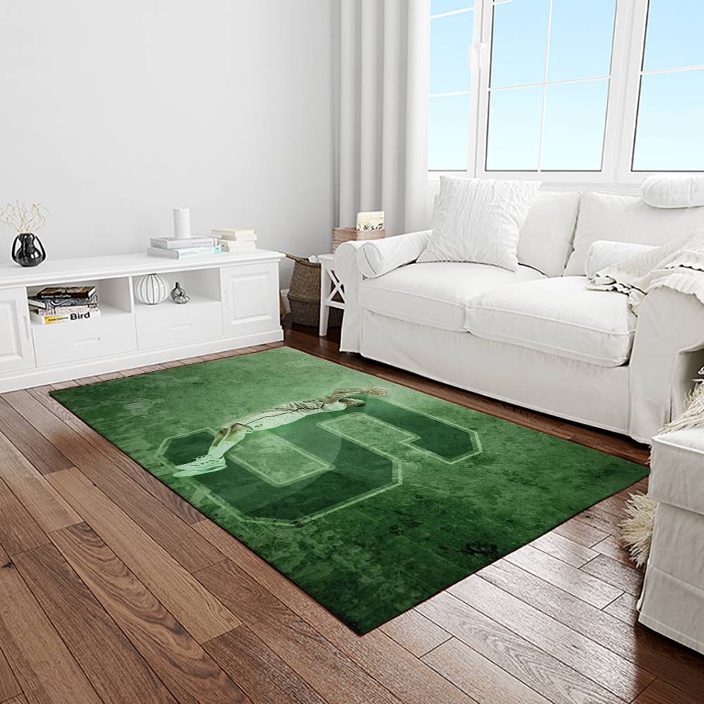 NCAA Michigan State Spartans College Sport Basketball And Foolball Team Logo Rectangle Area Rug MSS25