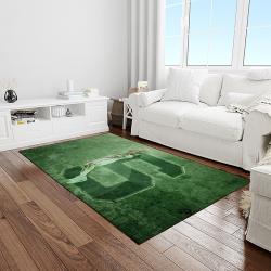 NCAA Michigan State Spartans College Sport Basketball And Foolball Team Logo Rectangle Area Rug MSS25