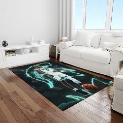 NCAA Michigan State Spartans College Sport Basketball And Foolball Team Logo Rectangle Area Rug MSS32