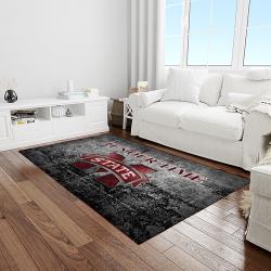 NCAA Mississippi State Bulldogs College Sport Basketball And Foolball Team Logo Rectangle Area Rug MSB04