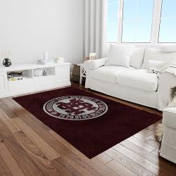 NCAA Mississippi State Bulldogs College Sport Basketball And Foolball Team Logo Rectangle Area Rug MSB12