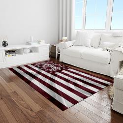 NCAA Mississippi State Bulldogs College Sport Basketball And Foolball Team Logo Rectangle Area Rug MSB17
