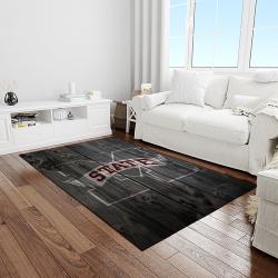 NCAA Mississippi State Bulldogs College Sport Basketball And Foolball Team Logo Rectangle Area Rug MSB20