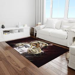 NCAA Mississippi State Bulldogs College Sport Basketball And Foolball Team Logo Rectangle Area Rug MSB30