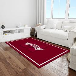 NCAA Mississippi State Bulldogs College Sport Basketball And Foolball Team Logo Rectangle Area Rug MSB37