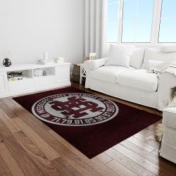 NCAA Mississippi State Bulldogs College Sport Basketball And Foolball Team Logo Rectangle Area Rug MSB44