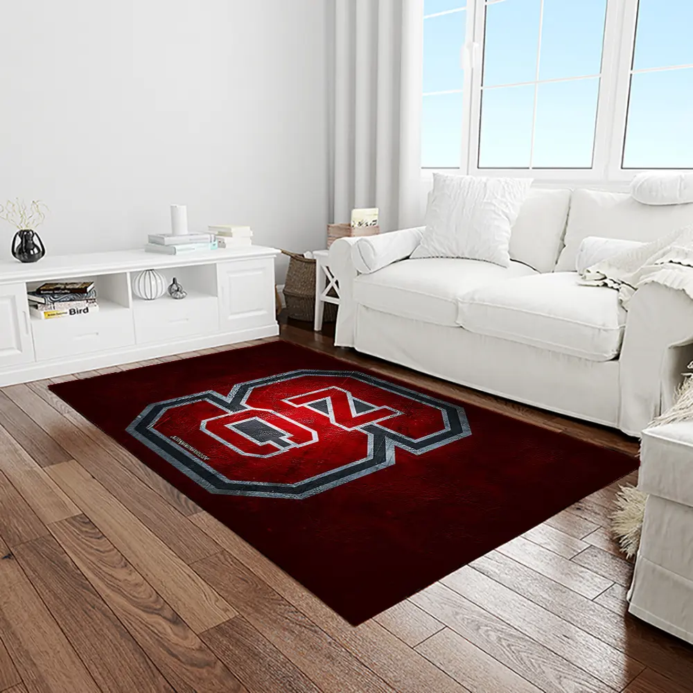 NCAA NC State Wolfpack Sport Basketball And Foolball Team Logo Rectangle Area Rug NCSW03